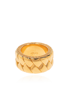 【送料&関税込】VERSACE Brass Gold ring Versace Goldtone Medusa Signet Ring | Saks Fifth Avenue